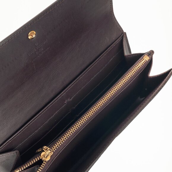 Louis Vuitton Sarah Amarante Monogram Vernis Leather Wallet - Picture 9 of 10